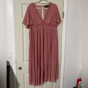 Little Mistress Blush Maxi Dress
